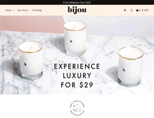 Tablet Screenshot of bijoucandles.com